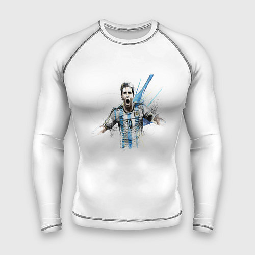 Мужской рашгард Messi Argentina Team / 3D-принт – фото 1