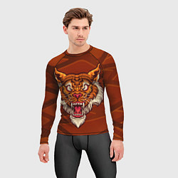 Рашгард мужской Тигр Evil, цвет: 3D-принт — фото 2