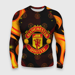 Мужской рашгард MANCHESTER UNITED FIRE STYLE SPORT ПЛАМЯ