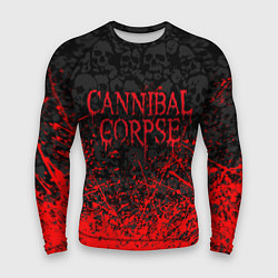 Рашгард мужской CANNIBAL CORPSE, БРЫЗГИ КРАСОК ЧЕРЕПА, цвет: 3D-принт