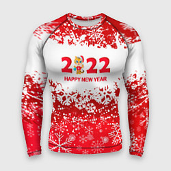 Рашгард мужской Happy New Year 2022, цвет: 3D-принт
