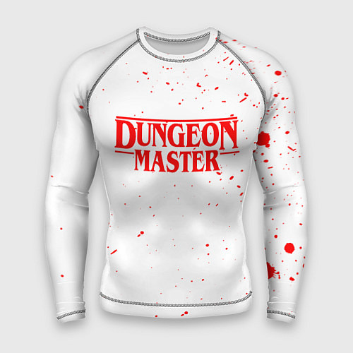 Мужской рашгард DUNGEON MASTER BLOOD ГАЧИМУЧИ БЕЛЫЙ / 3D-принт – фото 1