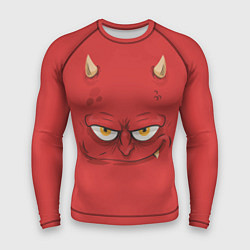 Рашгард мужской Дьявол носит красный, цвет: 3D-принт
