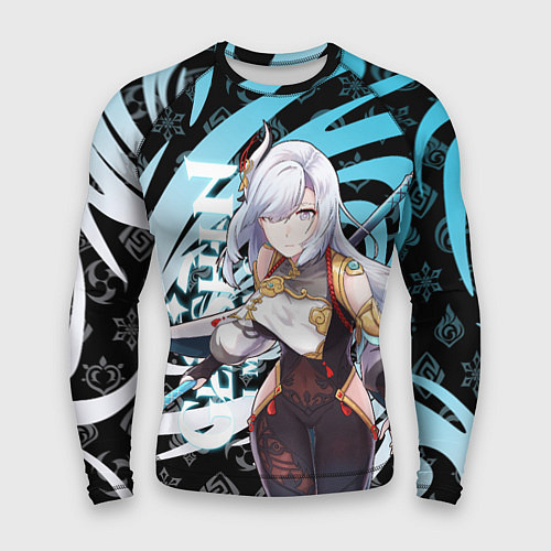 Мужской рашгард ШЕНЬ Х ГЕНШИН ИМПАКТ УЛЬТА / 3D-принт – фото 1