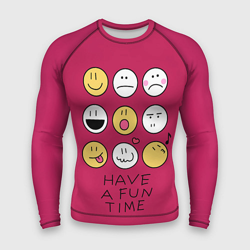 Мужской рашгард Have a fun time веселись / 3D-принт – фото 1