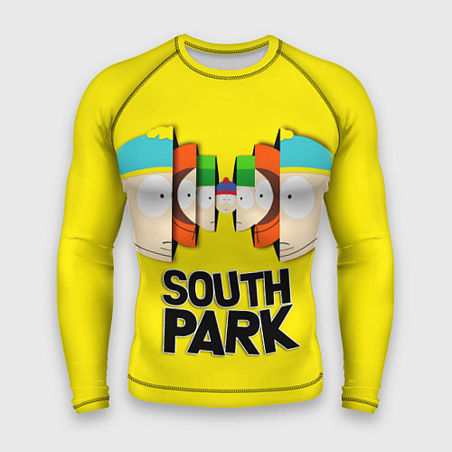 Мужской рашгард South Park - Южный парк персонажи / 3D-принт – фото 1