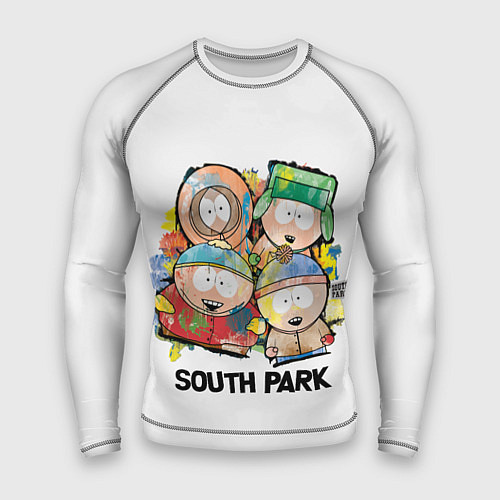 Мужской рашгард South Park - Южный парк краски / 3D-принт – фото 1