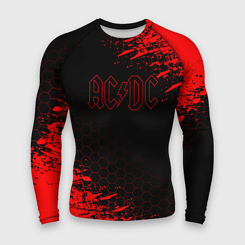 Мужской рашгард ACDC соты / 3D-принт – фото 1