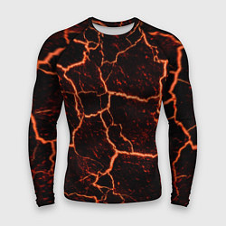 Рашгард мужской Раскаленная лаваhot lava, цвет: 3D-принт