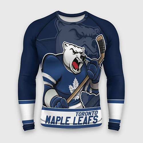 Мужской рашгард Торонто Мейпл Лифс, Toronto Maple Leafs Маскот / 3D-принт – фото 1