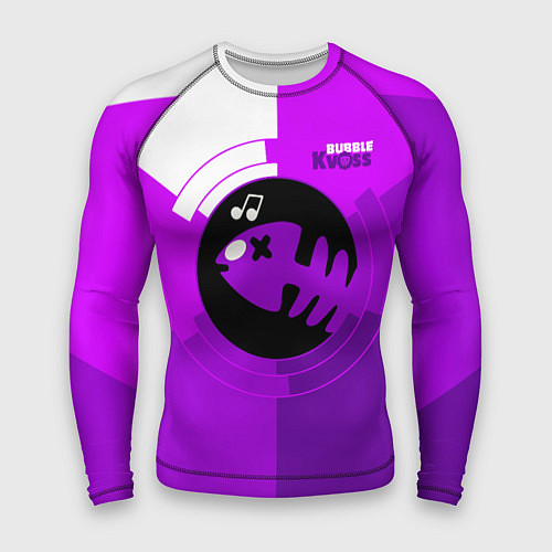 Мужской рашгард Bubble Kvass fish emblem / 3D-принт – фото 1