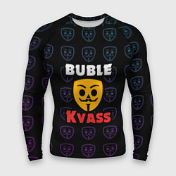 Рашгард мужской Bubble kvass anonymous logo, цвет: 3D-принт