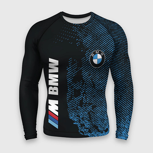 Мужской рашгард BMW M Series Синий Гранж / 3D-принт – фото 1