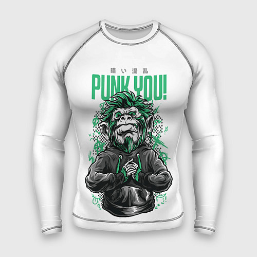 Мужской рашгард Punk you! / 3D-принт – фото 1
