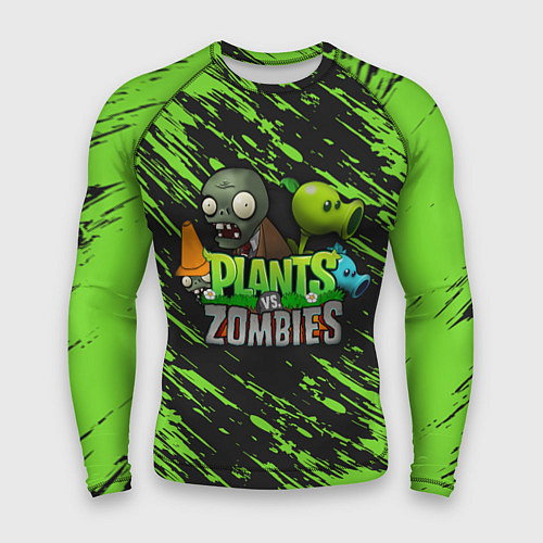 Мужской рашгард Plants vs Zombies персонажи / 3D-принт – фото 1