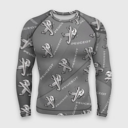 Рашгард мужской Peugeot: Pattern, цвет: 3D-принт