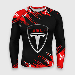 Мужской рашгард Tesla - Logo Sport Auto