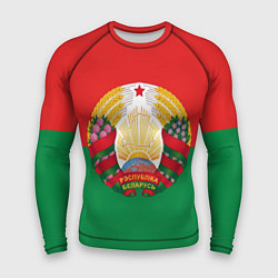 Рашгард мужской Республика Беларусь, цвет: 3D-принт