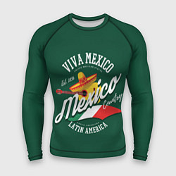 Рашгард мужской Мексика Mexico, цвет: 3D-принт