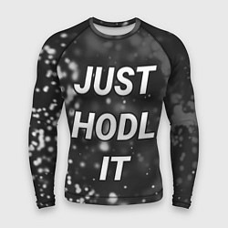 Мужской рашгард CRYPTO - JUST HODL IT Частицы