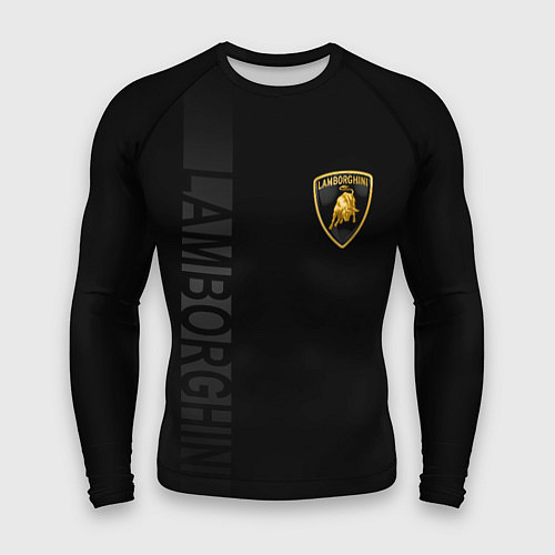 Мужской рашгард Lamborghini боковая полоса / 3D-принт – фото 1