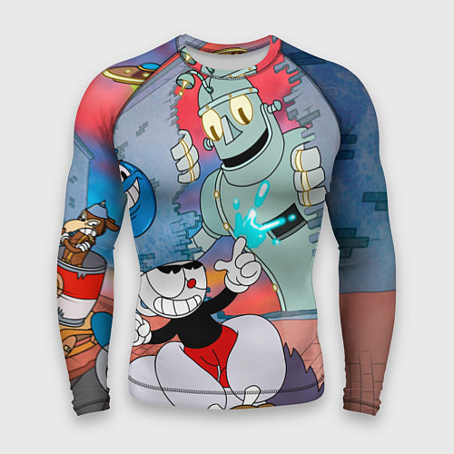 Мужской рашгард Борьба с боссами Cuphead / 3D-принт – фото 1