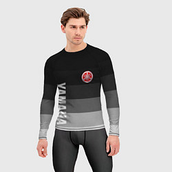 Рашгард мужской YAMAHA СЕРЫЙ ГРАДИЕНТ, цвет: 3D-принт — фото 2