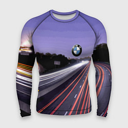 Рашгард мужской BMW Ночная трасса, цвет: 3D-принт