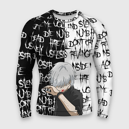 Мужской рашгард КАНЕКИ КЕН ZXC MODE / 3D-принт – фото 1