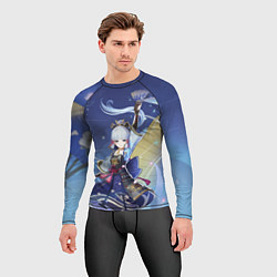 Рашгард мужской Ayaka Genshin Impact, цвет: 3D-принт — фото 2