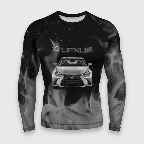 Мужской рашгард Lexus лексус огонь / 3D-принт – фото 1