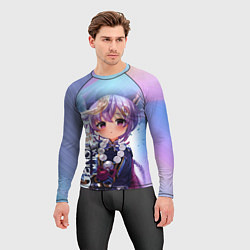 Рашгард мужской Геншин Ци-Ци, цвет: 3D-принт — фото 2