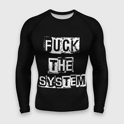Рашгард мужской FACK THE SYSTEM, цвет: 3D-принт