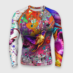 Рашгард мужской Колибри Floral Pattern, цвет: 3D-принт