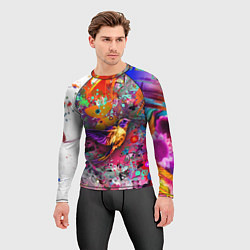 Рашгард мужской Колибри Floral Pattern, цвет: 3D-принт — фото 2