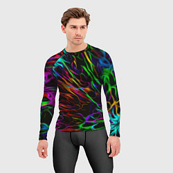 Рашгард мужской Neon pattern Vanguard, цвет: 3D-принт — фото 2