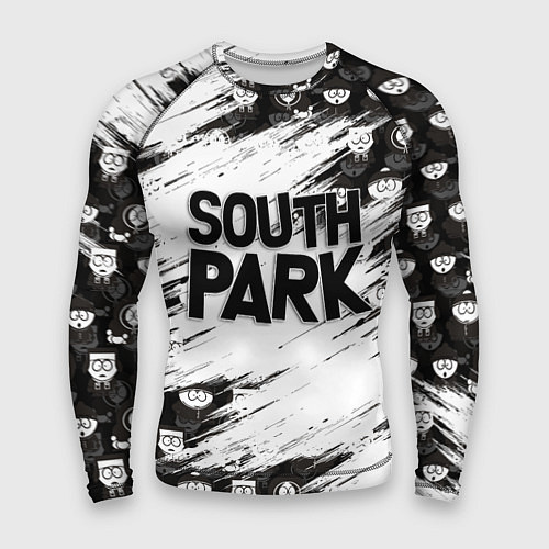 Мужской рашгард Южный парк - персонажи и логотип South Park / 3D-принт – фото 1