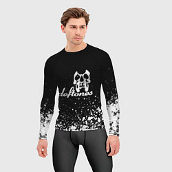 Рашгард мужской Deftones - череп, цвет: 3D-принт — фото 2