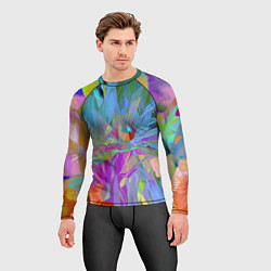 Рашгард мужской Abstract color pattern Summer 2022, цвет: 3D-принт — фото 2