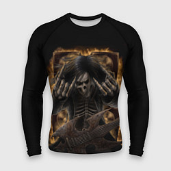 Рашгард мужской Мертвая рок-звезда, цвет: 3D-принт