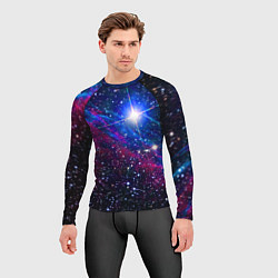 Рашгард мужской Открытый космос Star Neon, цвет: 3D-принт — фото 2