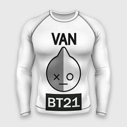 Рашгард мужской BTS VAN BT21, цвет: 3D-принт