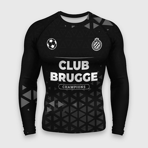 Мужской рашгард Club Brugge Форма Champions / 3D-принт – фото 1