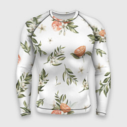 Рашгард мужской Цветы Цитрусовых Мандарин, цвет: 3D-принт