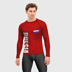 Рашгард мужской RUSSIA - RED EDITION - SPORTWEAR, цвет: 3D-принт — фото 2