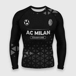 Рашгард мужской AC Milan Форма Champions, цвет: 3D-принт