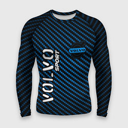 Рашгард мужской VOLVO Volvo Sport Карбон, цвет: 3D-принт