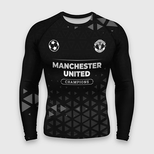 Мужской рашгард Manchester United Champions Uniform / 3D-принт – фото 1