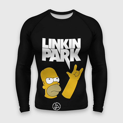 Мужской рашгард LINKIN PARK ГОМЕР СИМПСОН, SIMPSONS / 3D-принт – фото 1