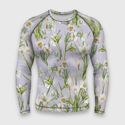 Рашгард мужской Цветы Лилии и Морозники, цвет: 3D-принт